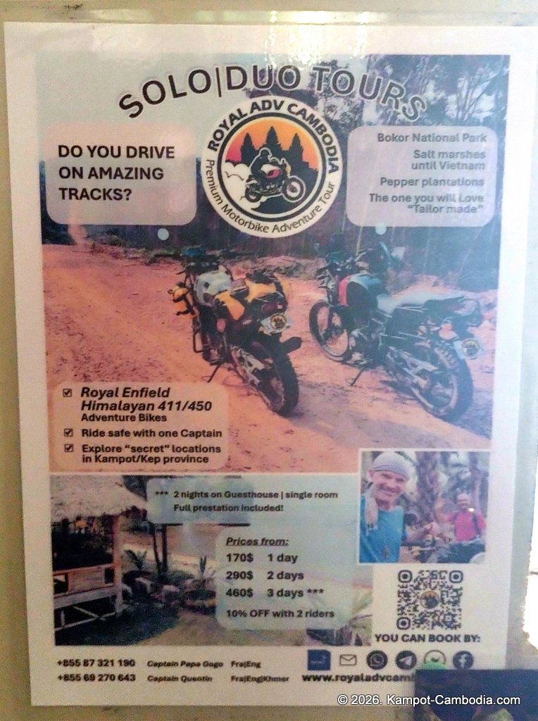 solo duo tours premiem motorbike adventure tours in kampot