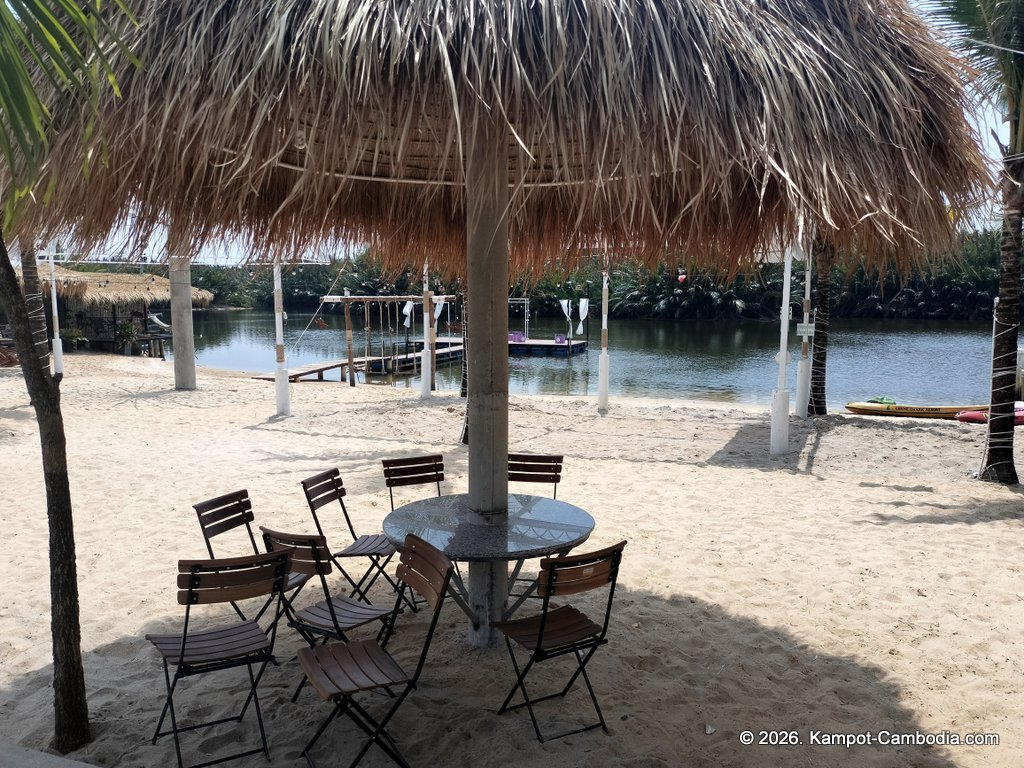 Bliss Bay Kampot. Kampot Riverside Resort in Cambodia.