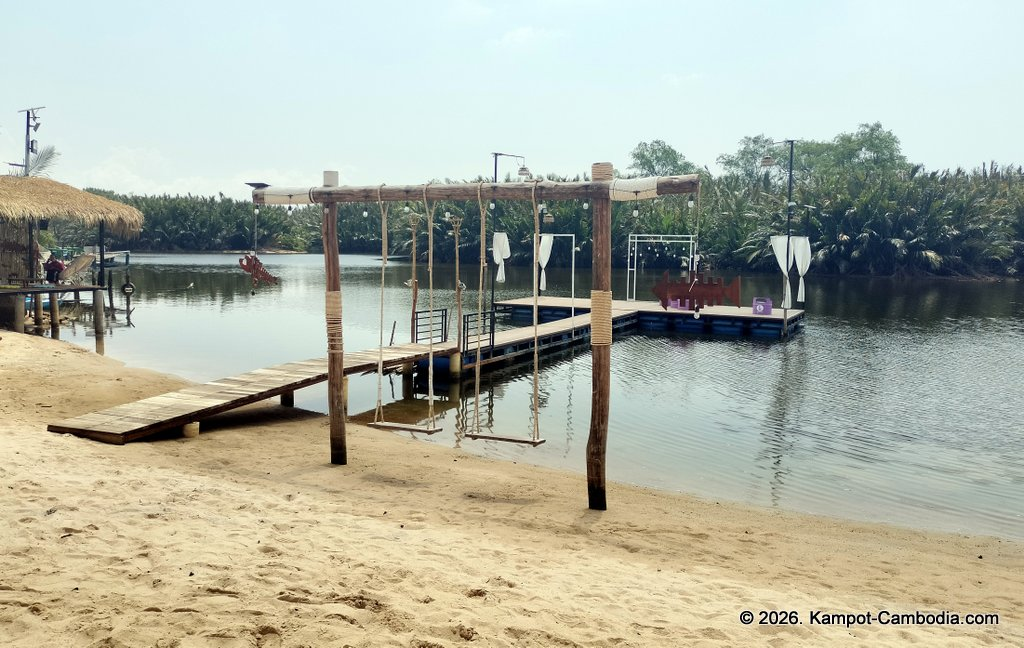 Bliss Bay Kampot. Kampot Riverside Resort in Cambodia.