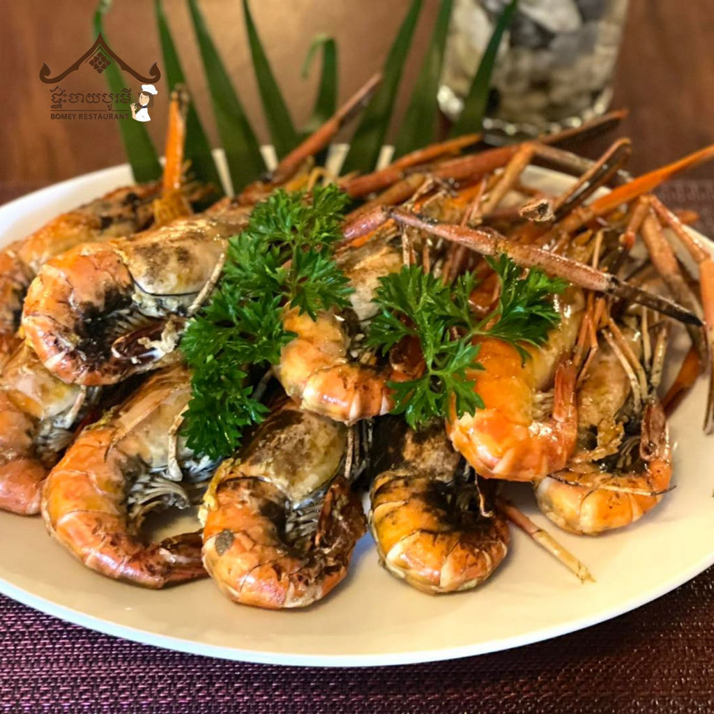 Bomey Restaurant in Kampot, Cambodia. Khmer, Western and Chinese Food.