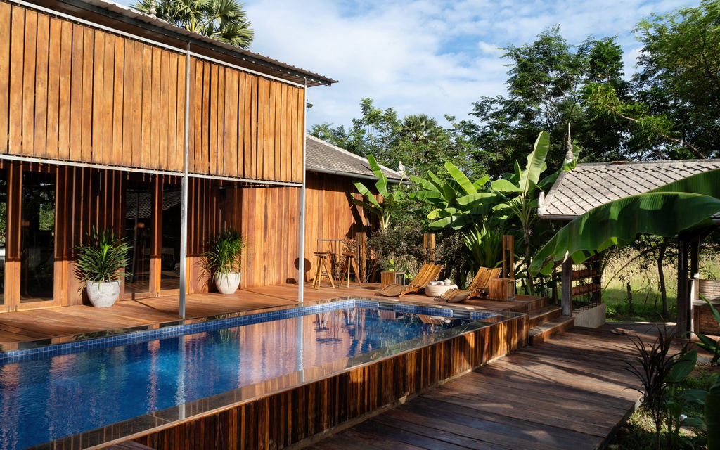 Sre Lodge Community in Kampot, Cambodia. Nature resort.