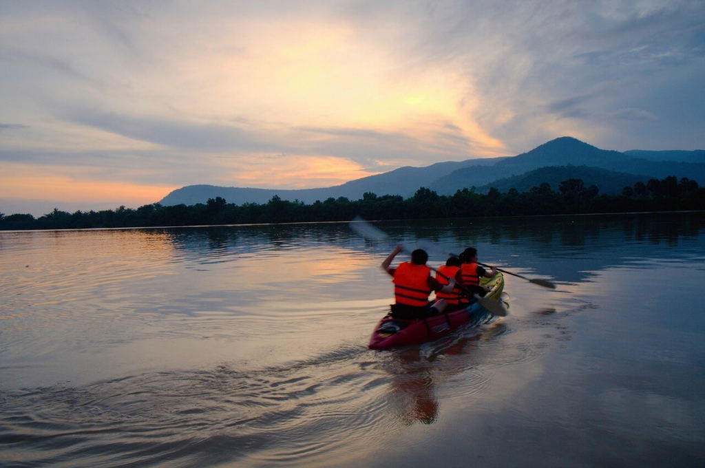 secret lake house in kampot, cambodia on the secret lake.