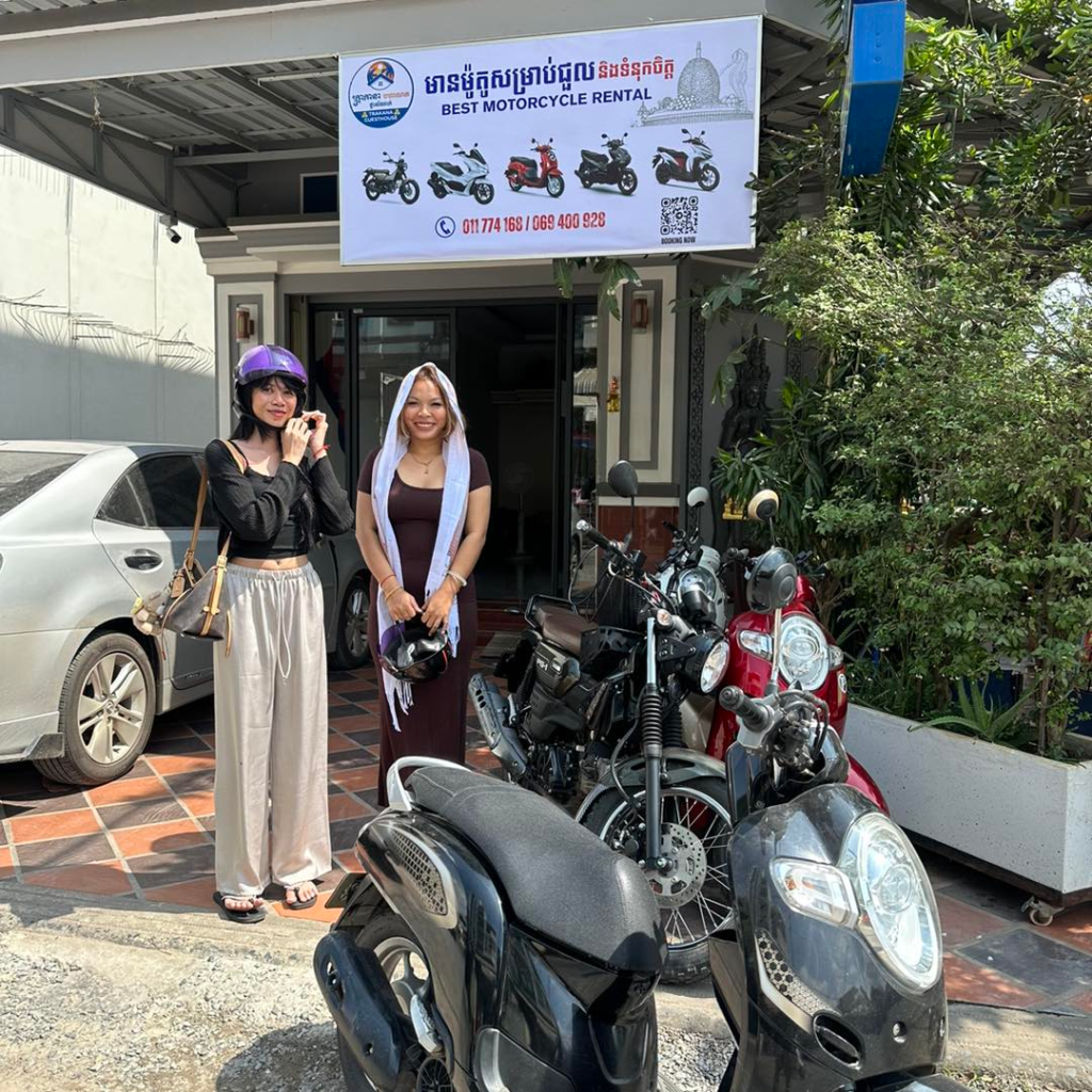 Best Motorcycle Rental Kampot at Trakana Guesthouse in Cambodia