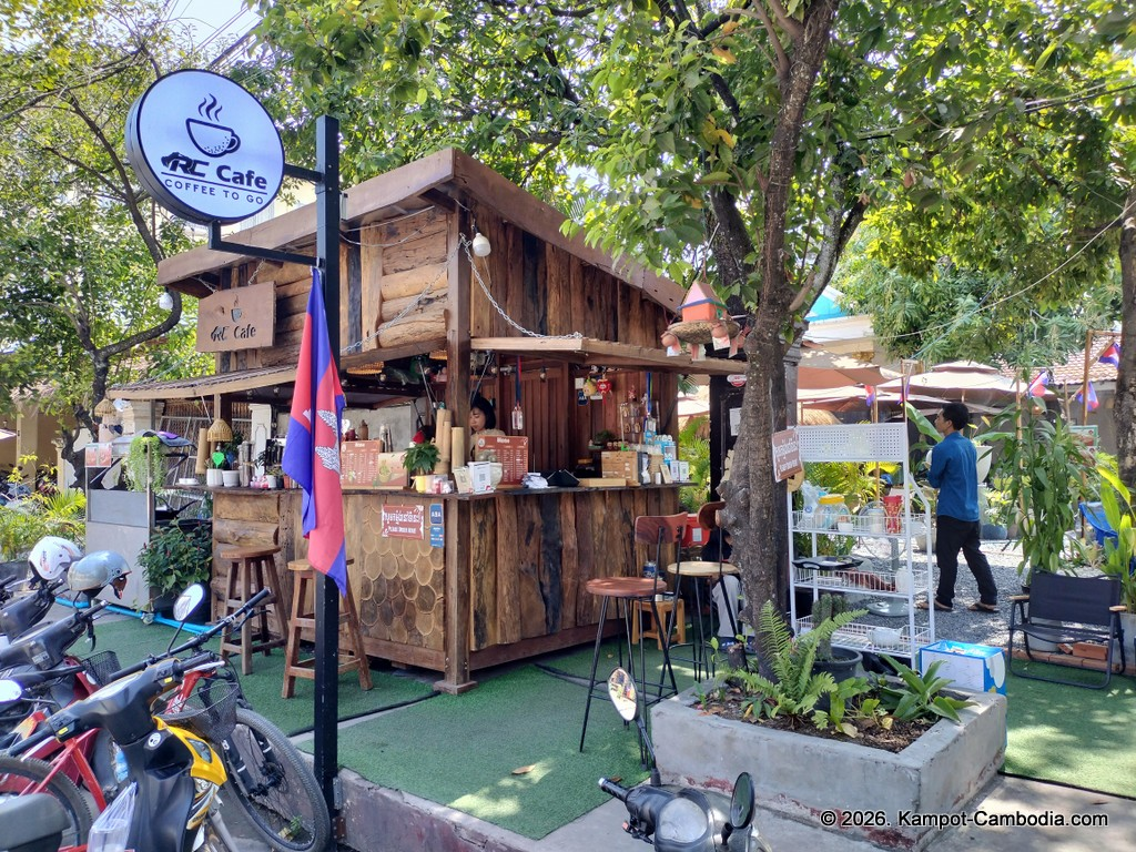 RC Cafe. Outdoor cafe and radio controlled car race track in Kampot, Cambodia