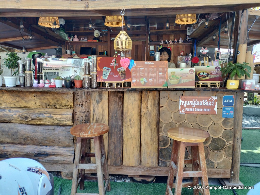 RC Cafe. Outdoor cafe and radio controlled car race track in Kampot, Cambodia