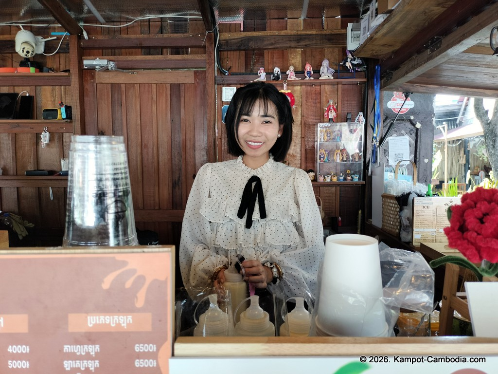 RC Cafe. Outdoor cafe and radio controlled car race track in Kampot, Cambodia