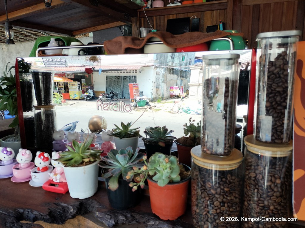 RC Cafe. Outdoor cafe and radio controlled car race track in Kampot, Cambodia