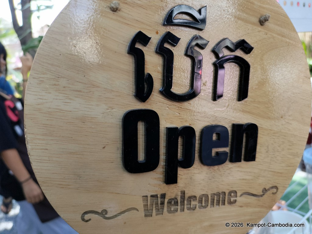RC Cafe. Outdoor cafe and radio controlled car race track in Kampot, Cambodia