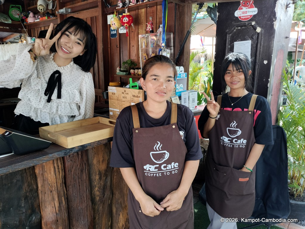 RC Cafe. Outdoor cafe and radio controlled car race track in Kampot, Cambodia