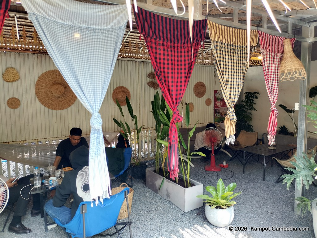 RC Cafe. Outdoor cafe and radio controlled car race track in Kampot, Cambodia