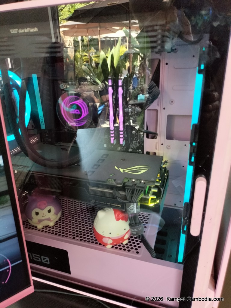 RC Cafe. Outdoor cafe and radio controlled car race track in Kampot, Cambodia