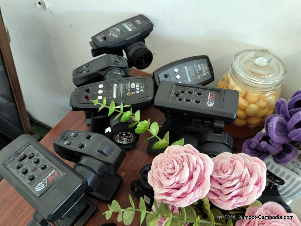 RC Cafe. Outdoor cafe and radio controlled car race track in Kampot, Cambodia