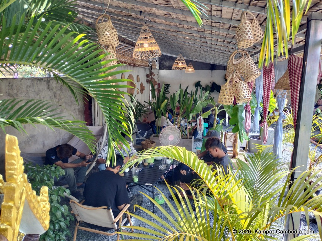 RC Cafe. Outdoor cafe and radio controlled car race track in Kampot, Cambodia