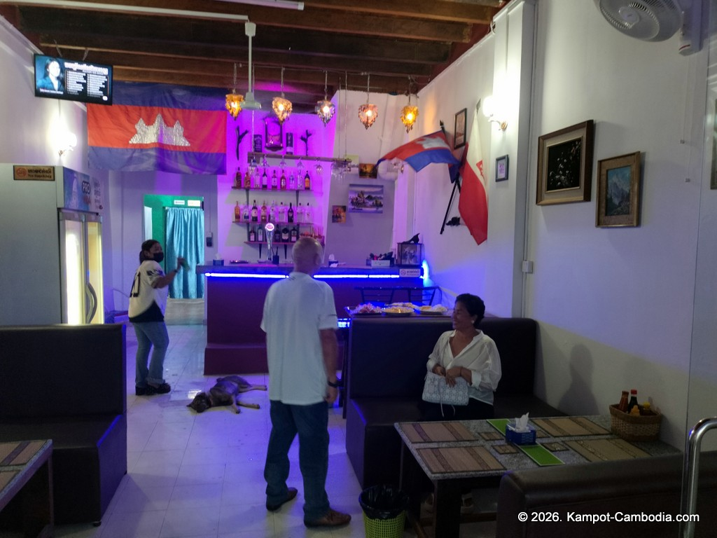 KP Pub Polish restaurant and bar in downtown Kampot, Cambodia.