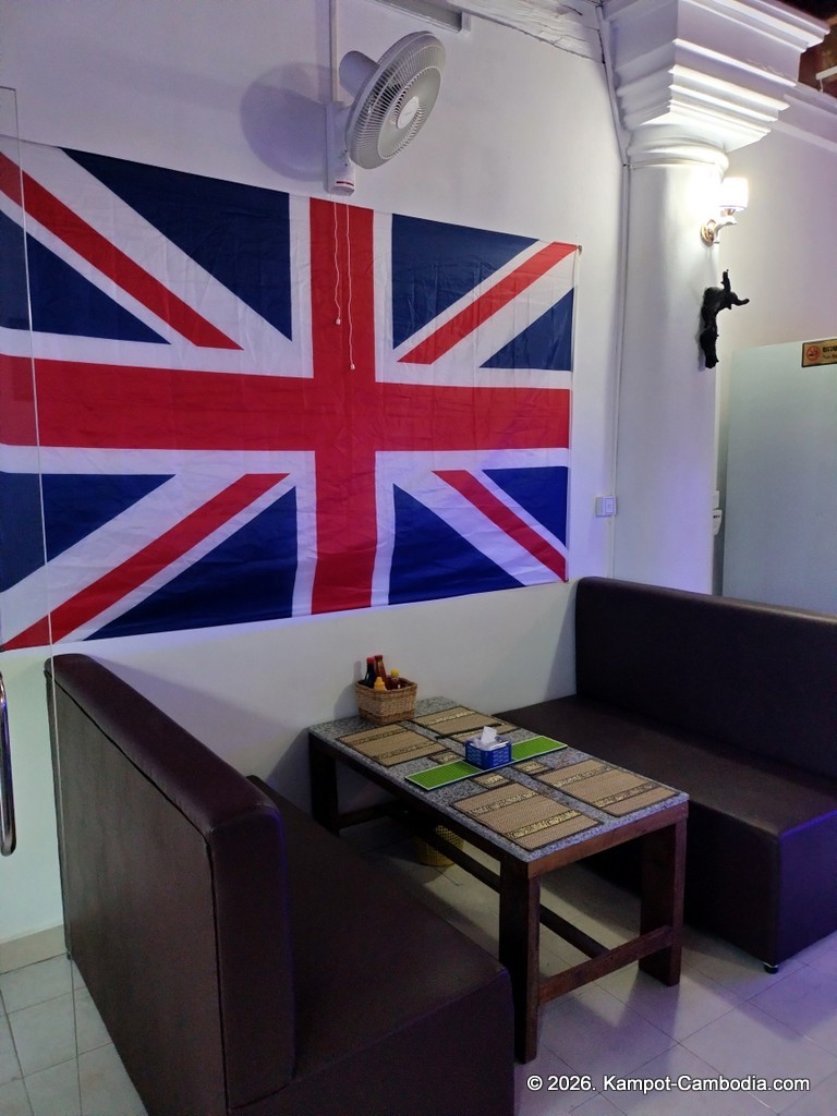 KP Pub Polish restaurant and bar in downtown Kampot, Cambodia.