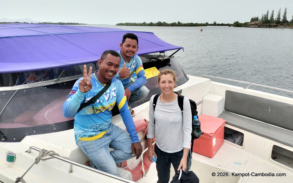 G.T.V.C Speedboat between Kampot and Koh Rong Island and Koh Rong Samloem Island in Cambodia.