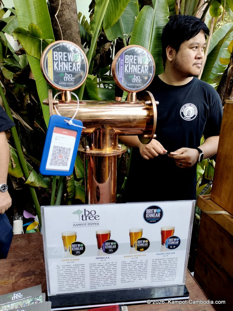 bo tree pepper farm in kampot cambodia. Brew Khnear kampot pepper beer.