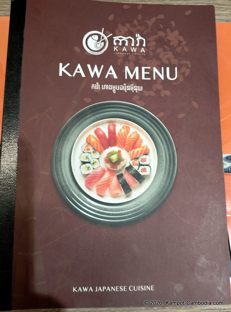 Kawa Japanese Cuisine restaurant in Kampot, Cambodia