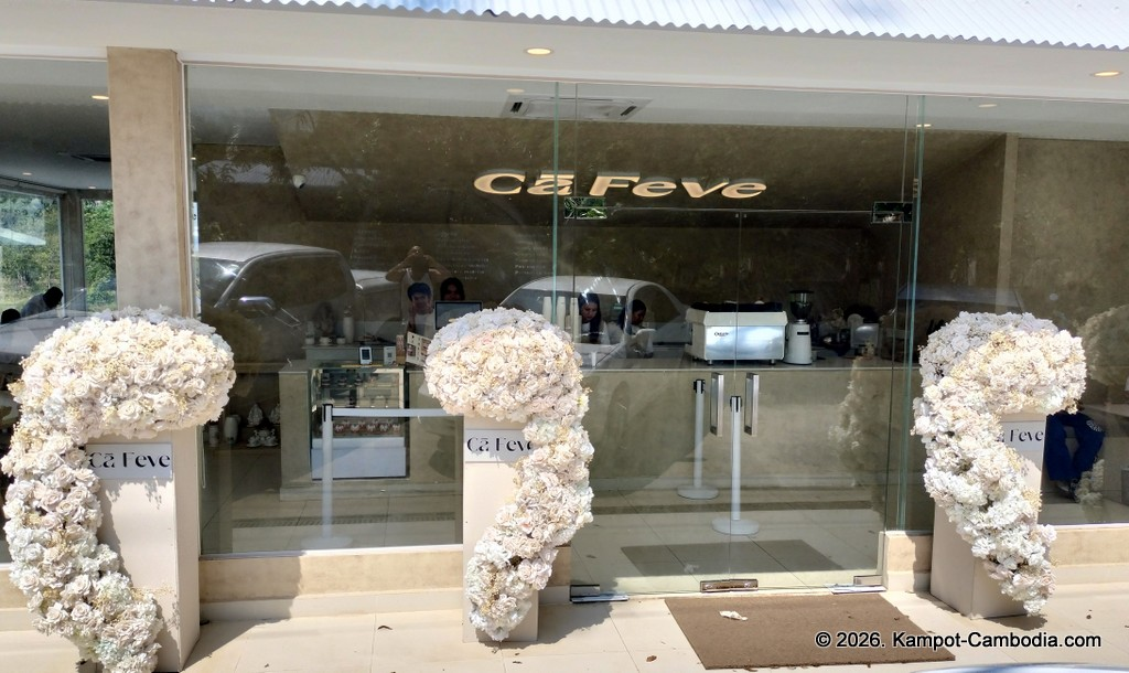 Ca Feve Coffee & Eatery in Kampot, Cambodia.