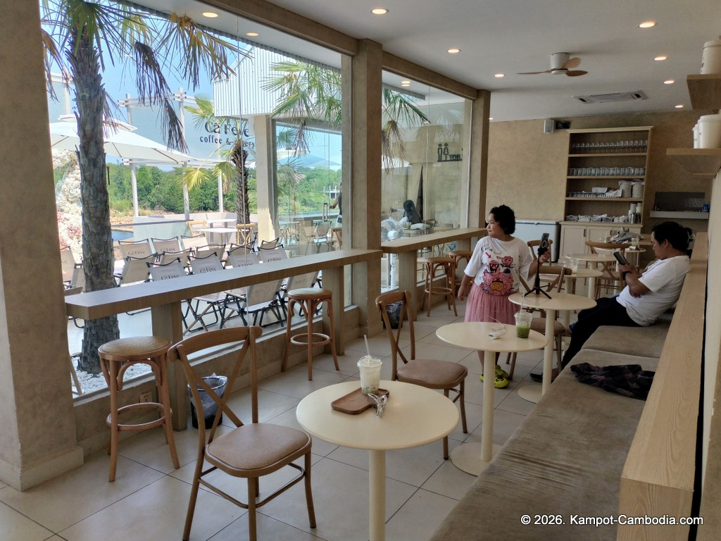 Ca Feve Coffee & Eatery in Kampot, Cambodia.