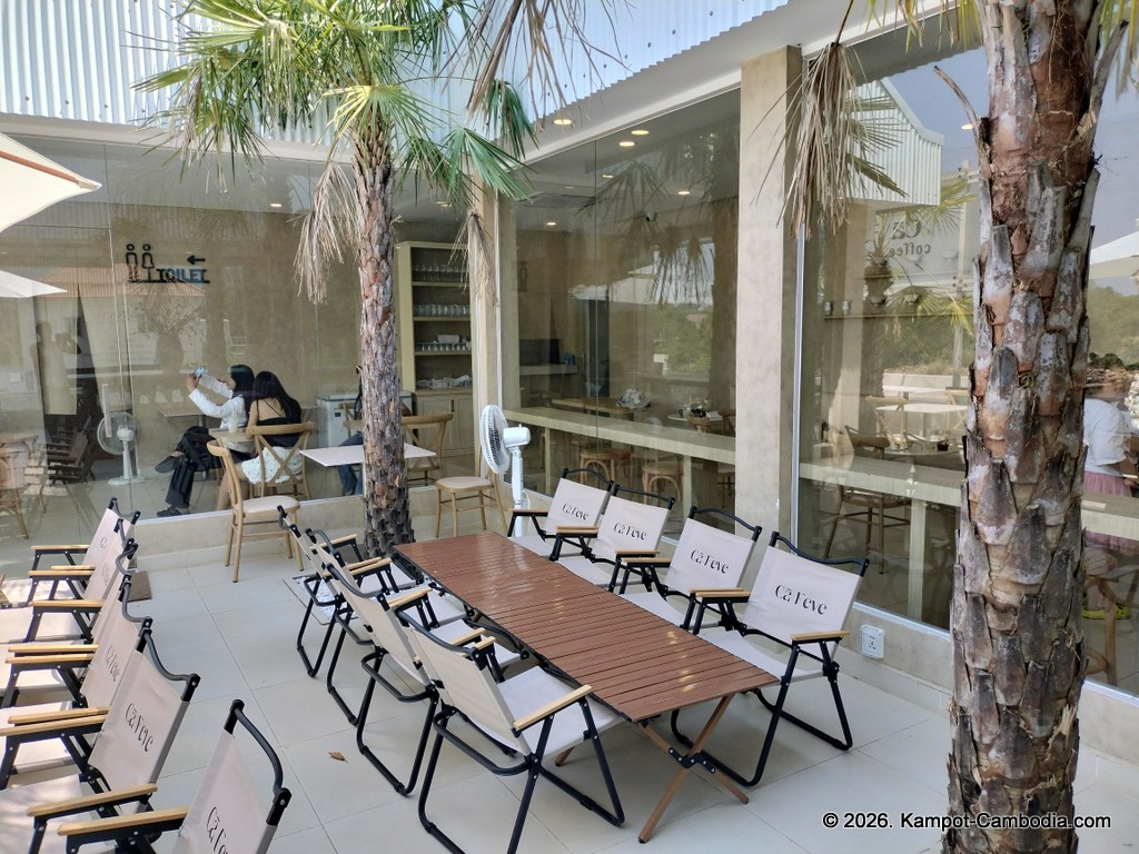 Ca Feve Coffee & Eatery in Kampot, Cambodia.