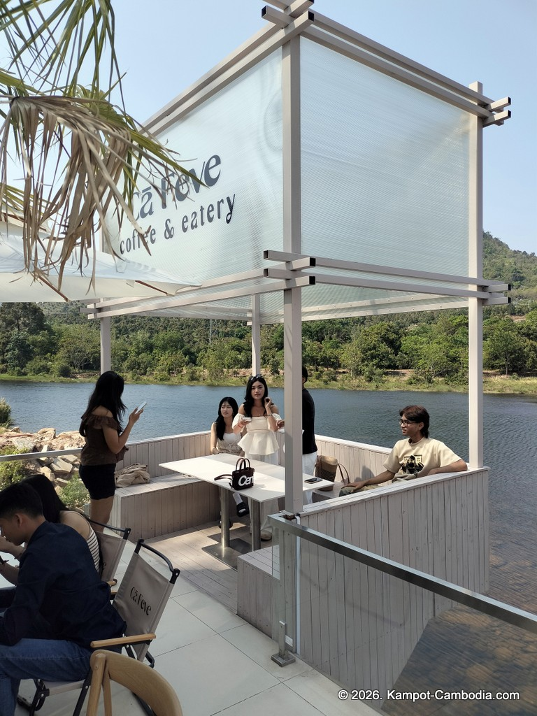 Ca Feve Coffee & Eatery in Kampot, Cambodia.