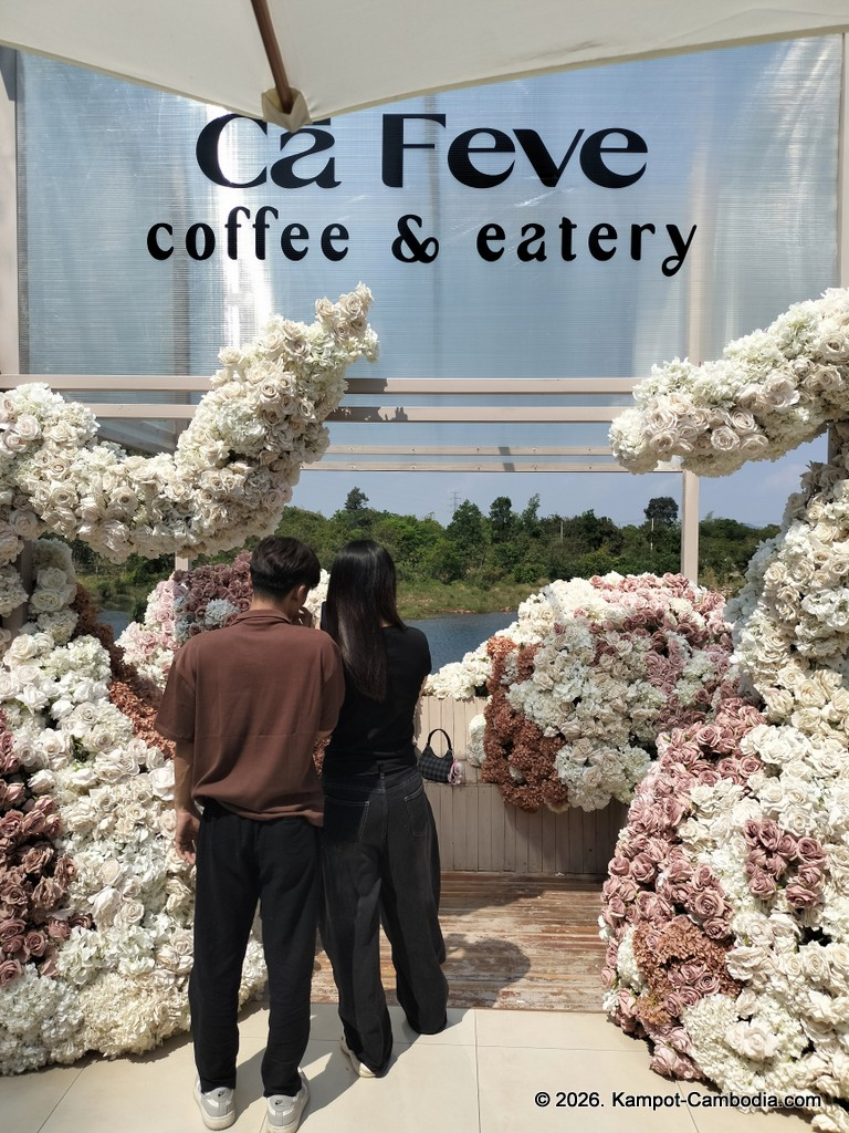 Ca Feve Coffee & Eatery in Kampot, Cambodia.