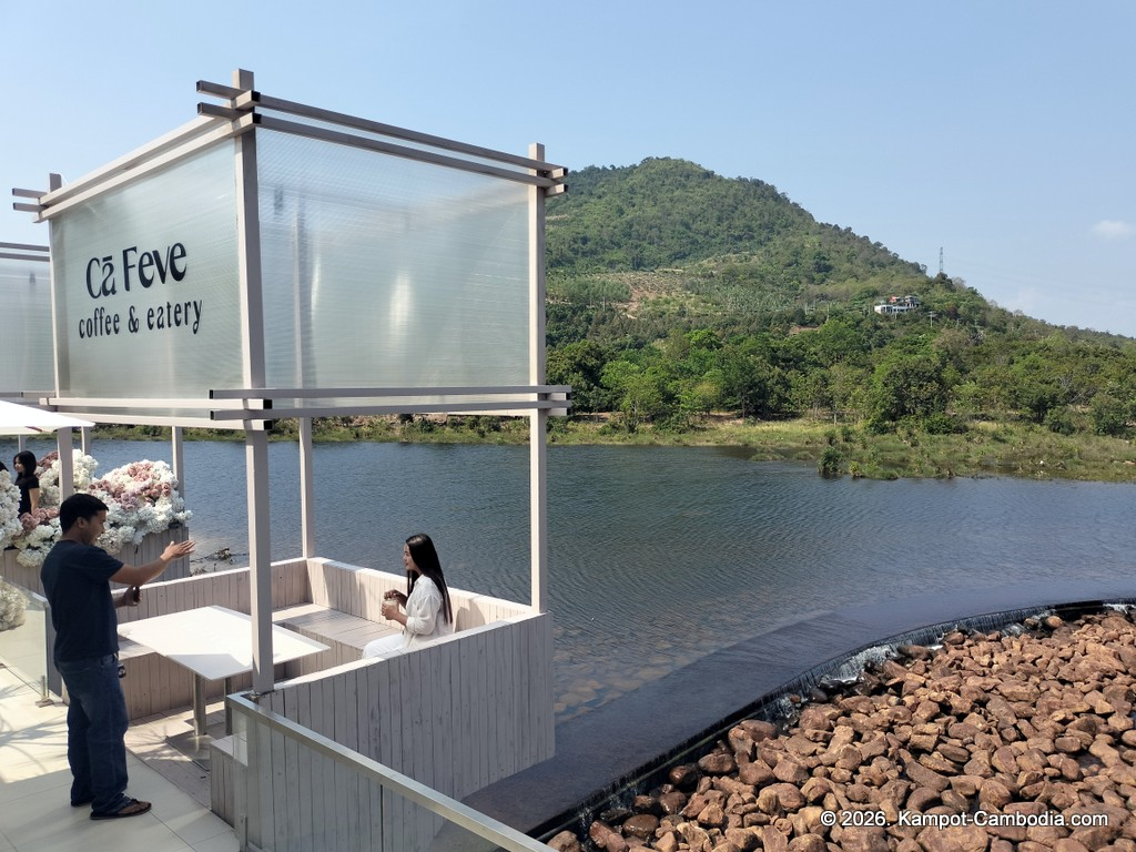 Ca Feve Coffee & Eatery in Kampot, Cambodia.