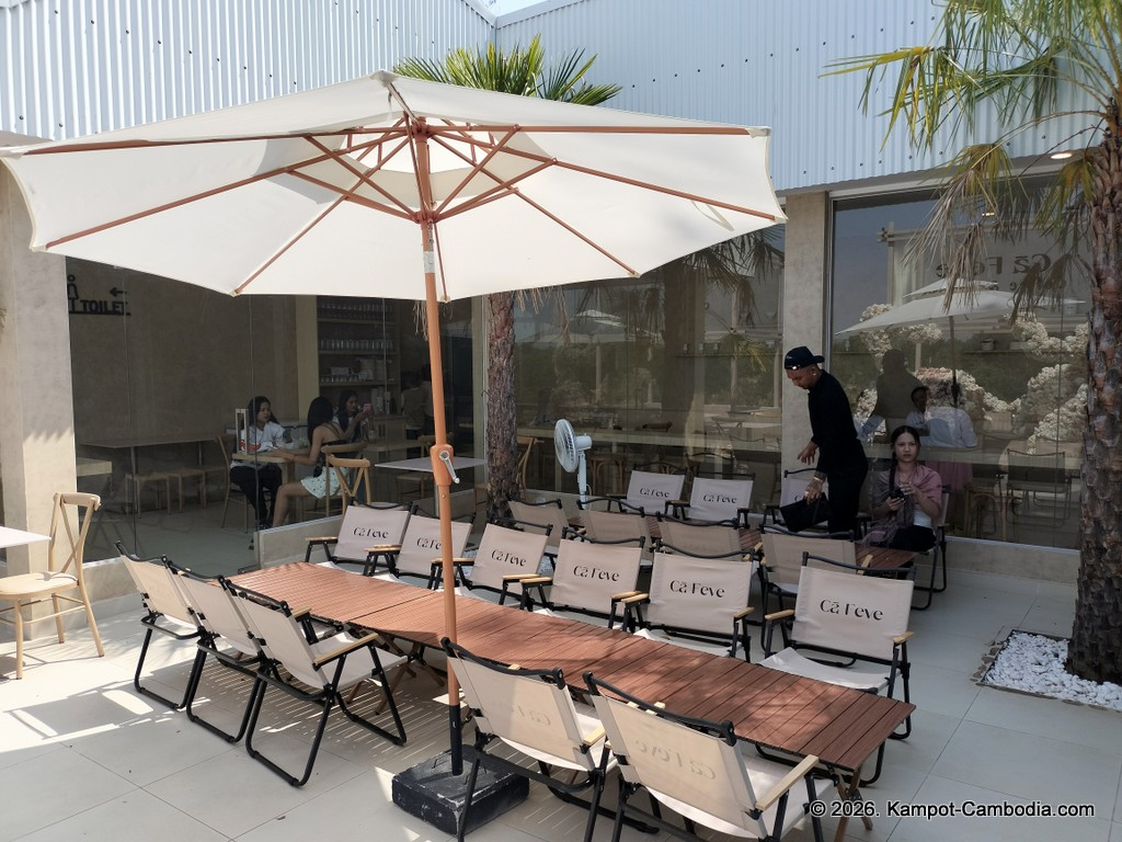Ca Feve Coffee & Eatery in Kampot, Cambodia.