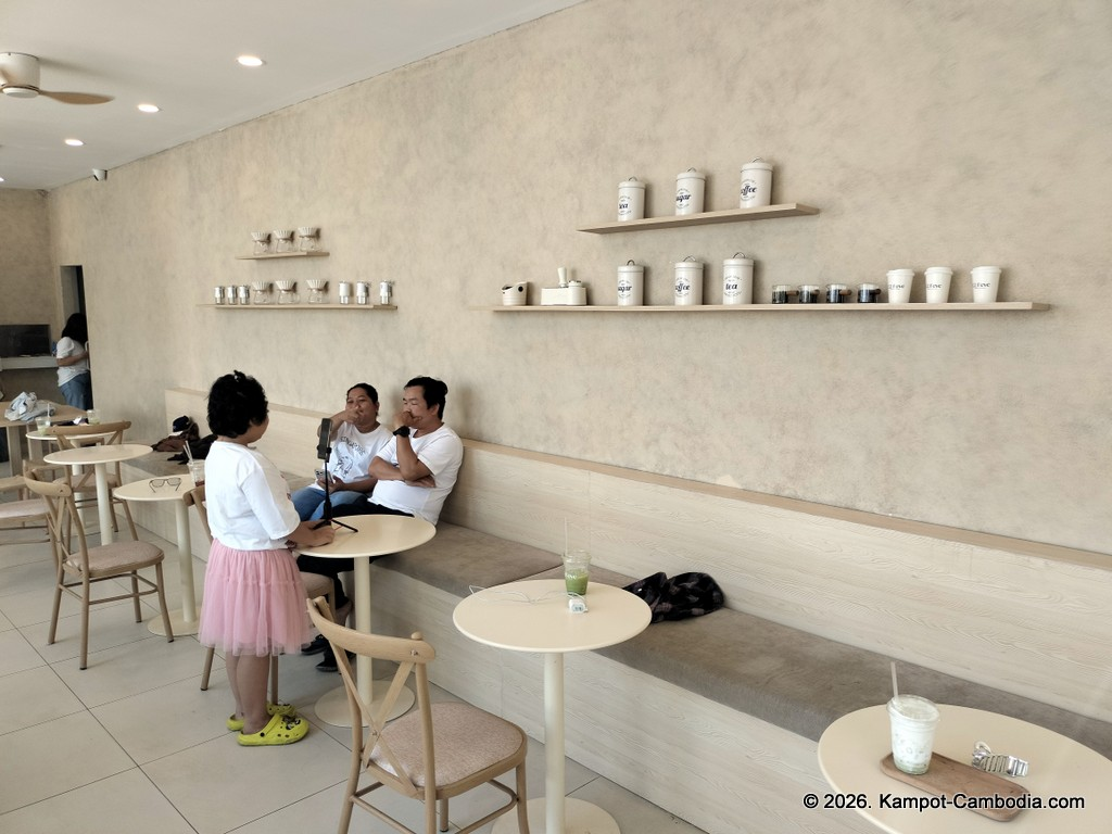 Ca Feve Coffee & Eatery in Kampot, Cambodia.