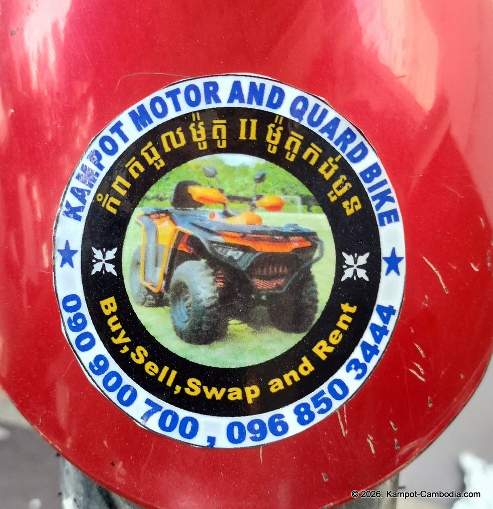 Best Motorcycle Rental Kampot at Trakana Guesthouse in Cambodia