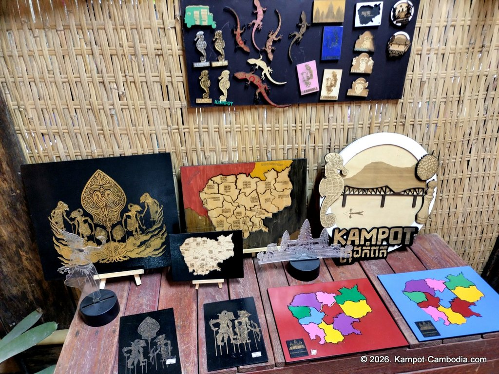 Craft Baitang & Friends crafts in Kampot, Cambodia.