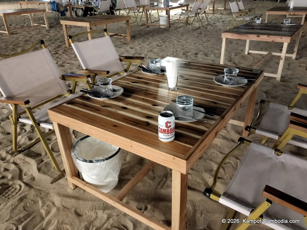 Le Touk Kampot Riverside and Riverboat restaurant in Kampot, Cambodia.