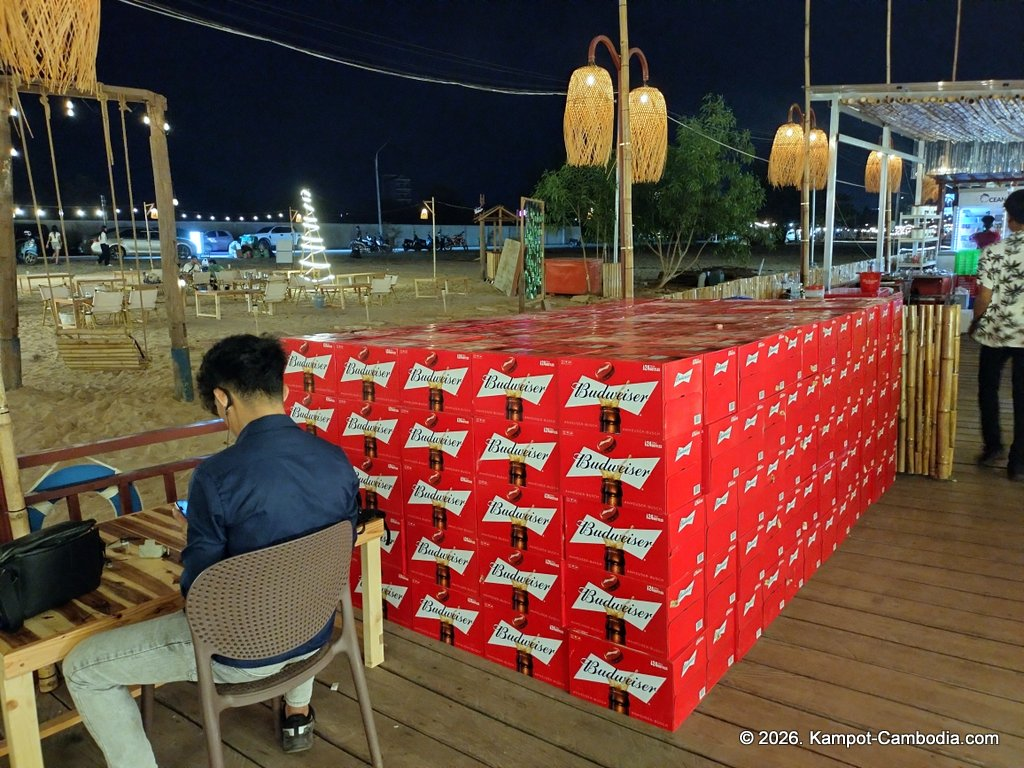 Le Touk Kampot Riverside and Riverboat restaurant in Kampot, Cambodia.