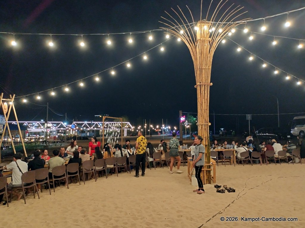 Le Touk Kampot Riverside and Riverboat restaurant in Kampot, Cambodia.