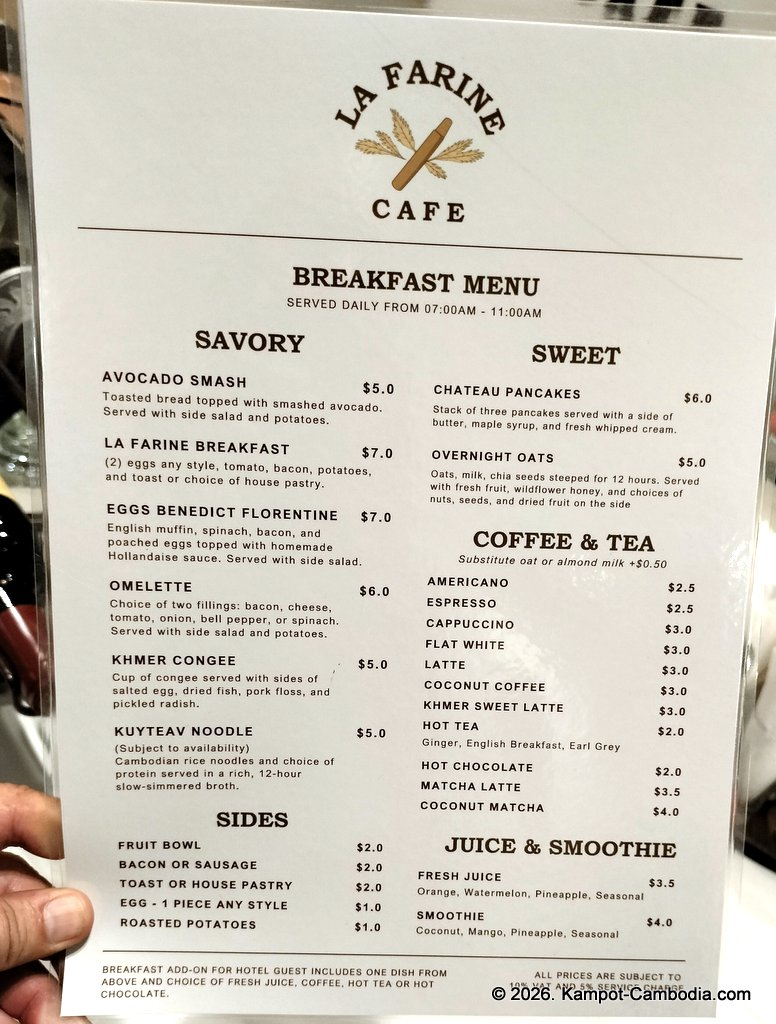 Chateau Kampot. Boutique Hotel in Downtown Kampot, Cambodia. Spa, Pool, Dining.