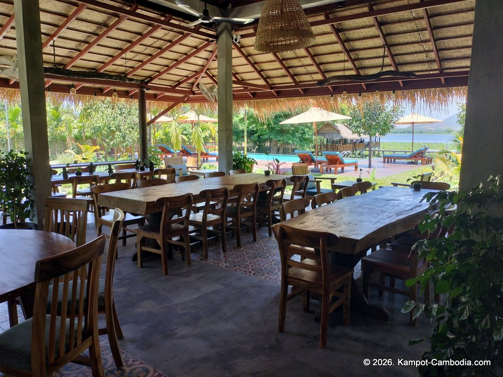 secret lake house in kampot, cambodia on the secret lake.