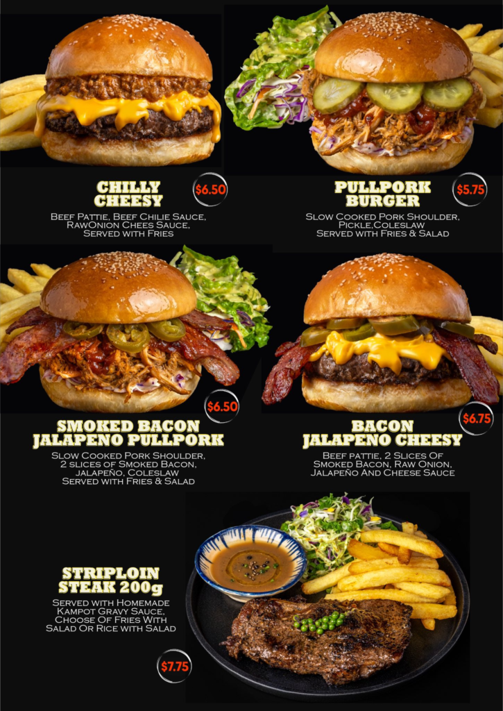 Laundry cafe burger bar in kampot cambodia