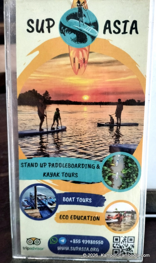 sup asia stand-up paddle board in kampot, cambodia