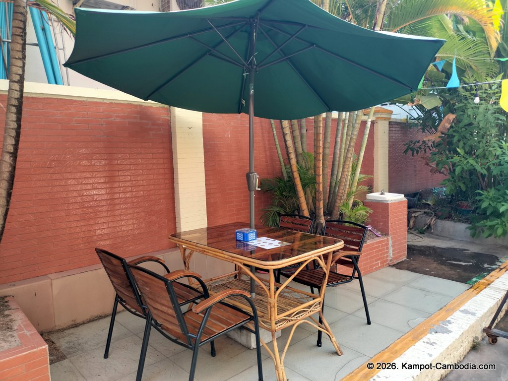 Studebakers Guesthouse, restaurant and bar in Kampot, Cambodia.