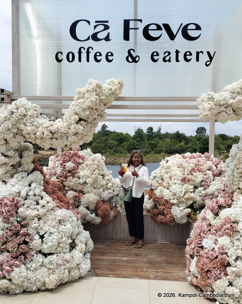 Ca Feve Coffee & Eatery in Kampot, Cambodia.