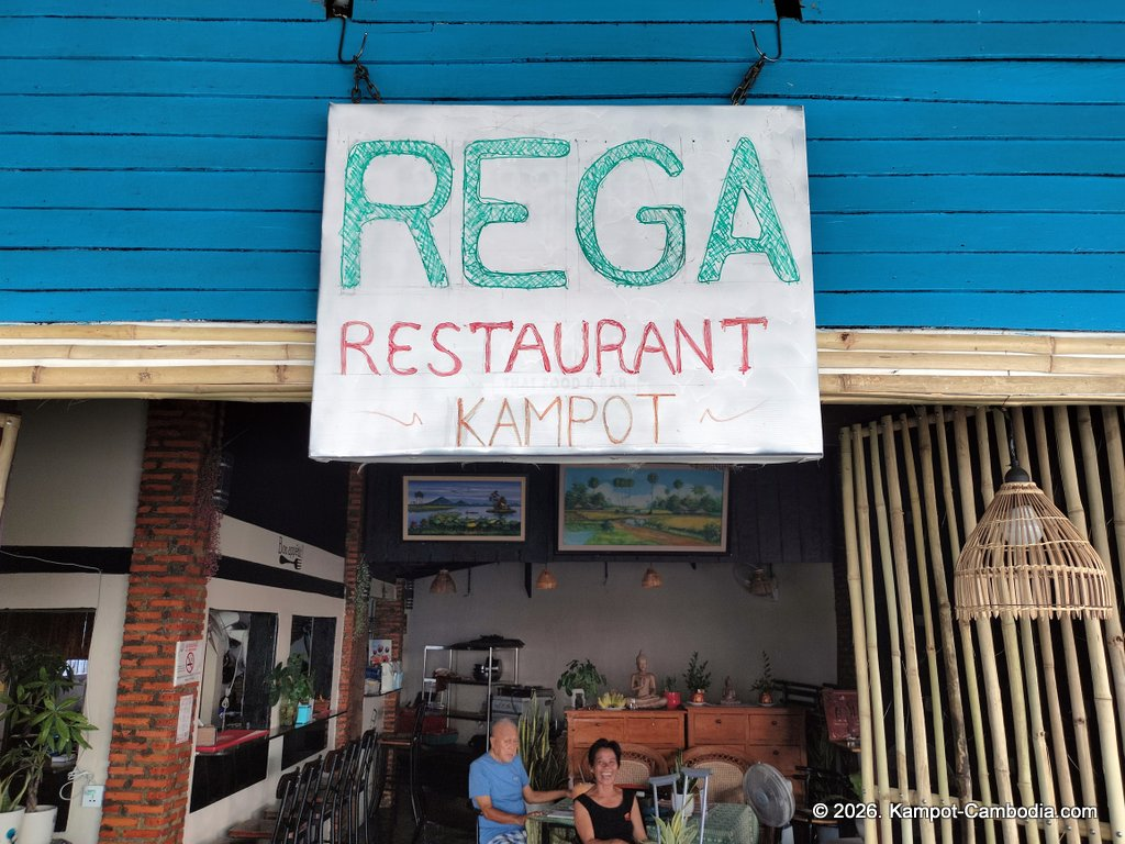 Rega Vietnamese, Khmer and French food Restaurant in Kampot, Cambodia