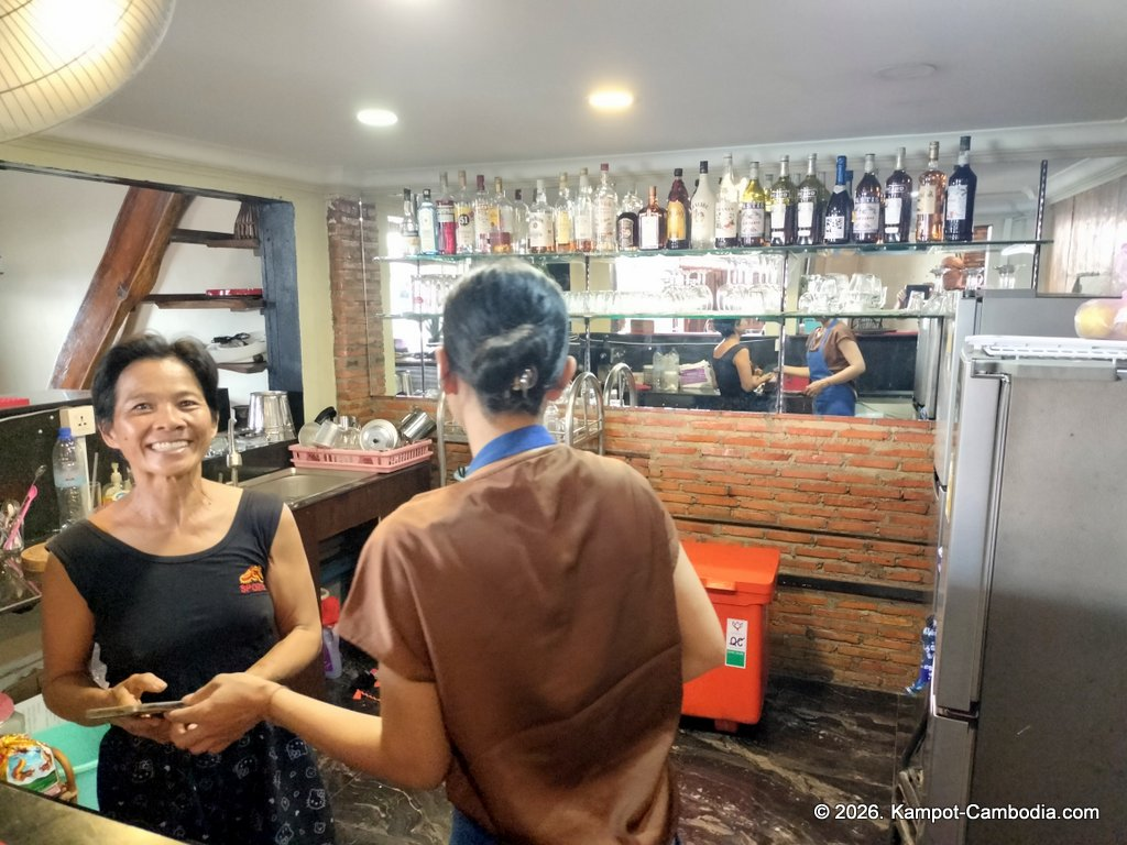Rega Vietnamese, Khmer and French food Restaurant in Kampot, Cambodia