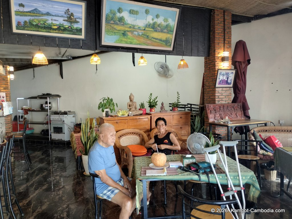 Rega Vietnamese, Khmer and French food Restaurant in Kampot, Cambodia