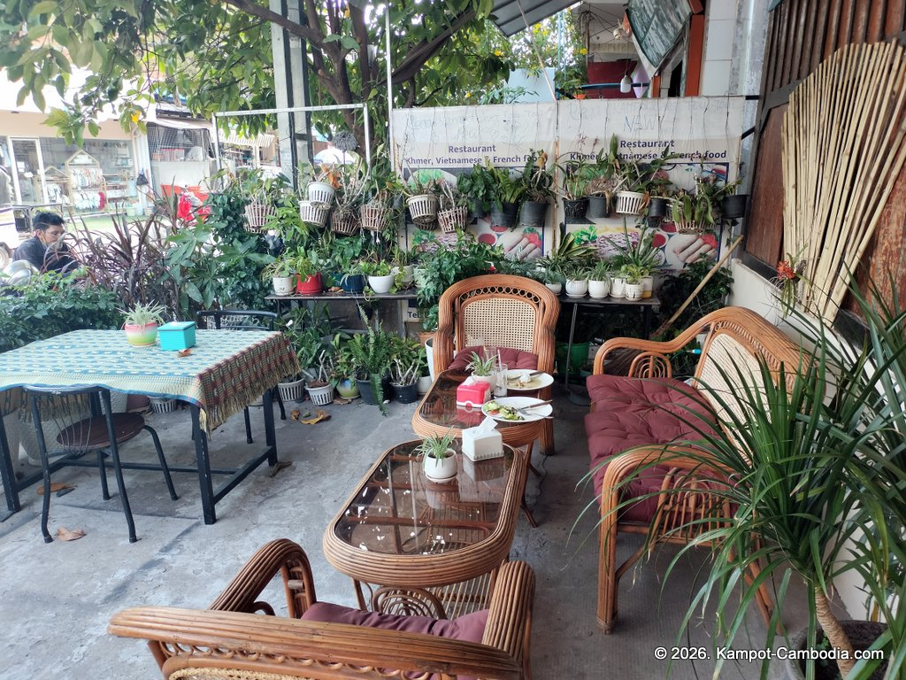 Rega Vietnamese, Khmer and French food Restaurant in Kampot, Cambodia