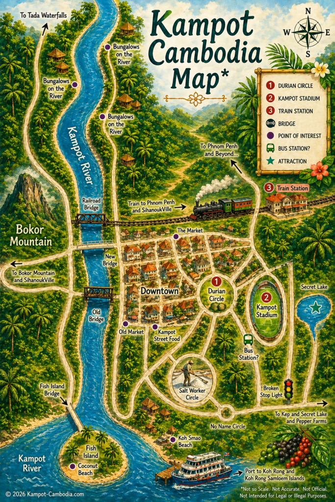 map of kampot, cambodia.  2026.