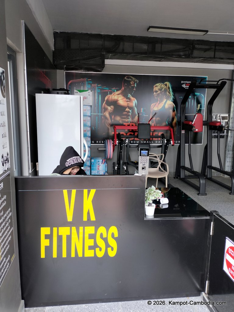 VK Fitness at the VK Boutique in Kampot, Cambodia.