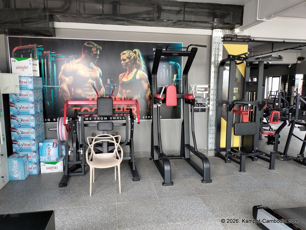 VK Fitness at the VK Boutique in Kampot, Cambodia.