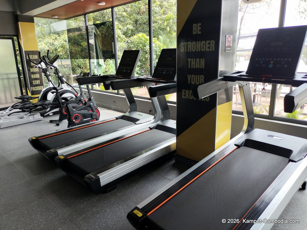 VK Fitness at the VK Boutique in Kampot, Cambodia.