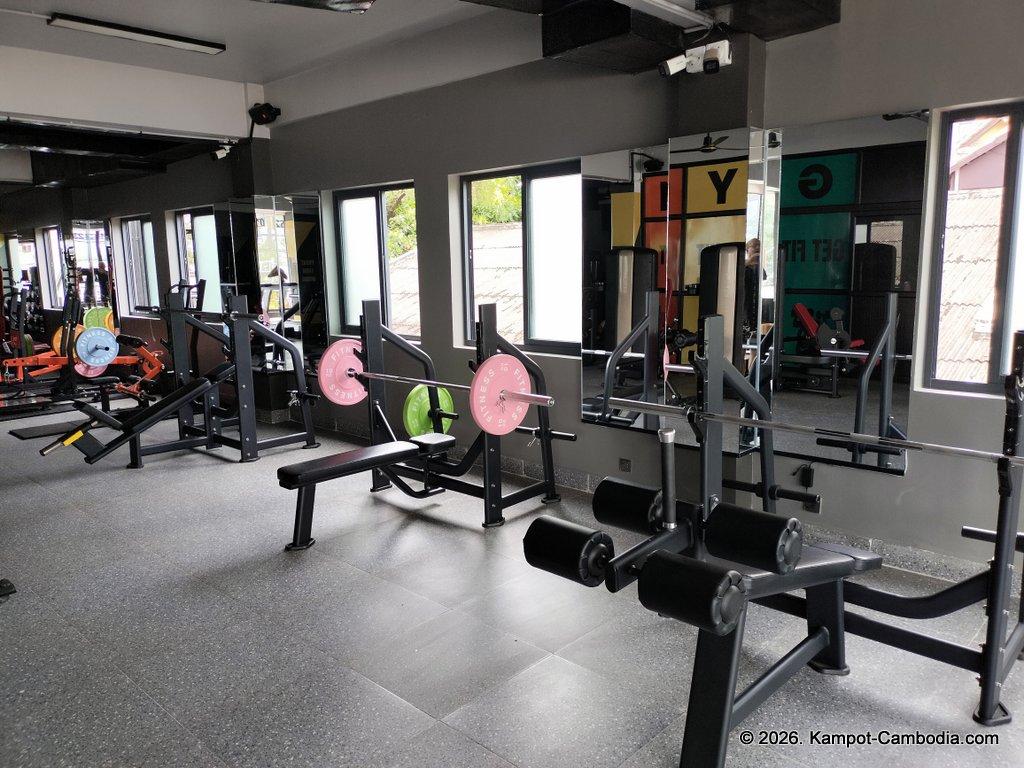 VK Fitness at the VK Boutique in Kampot, Cambodia.